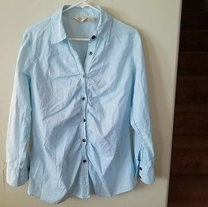 J. Jill puckered button down shirt
